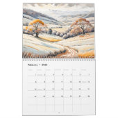 Calendrier Pastel Landscapes – Art Calendar 2026 (Feb 2026)