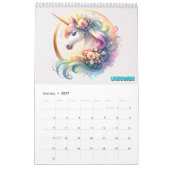Calendrier Pastel Woodland Fantasy Creatures Calendar (Jan 2027)