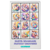 Calendrier Pastel Woodland Fantasy Creatures Calendar (Protection)