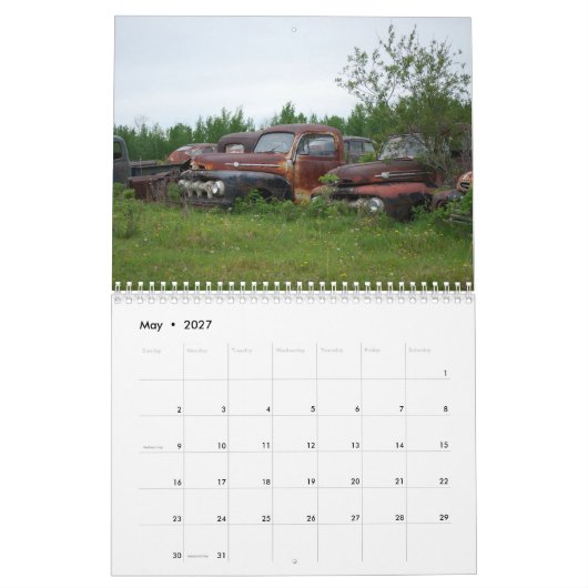 Calendrier Patina vintage (Mai 2027)