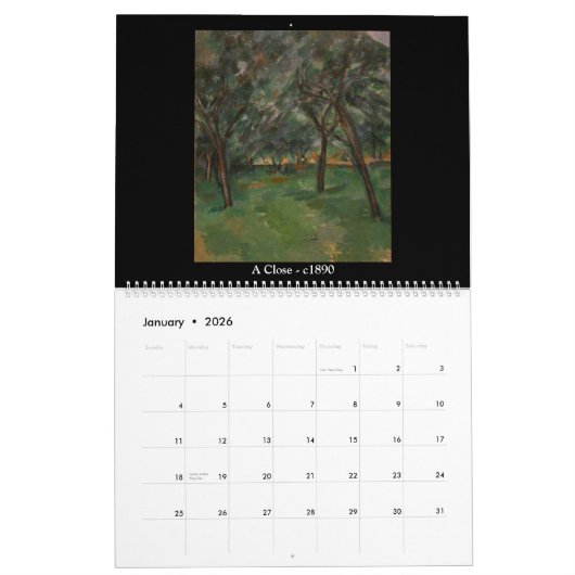 Calendrier Paul Cezanne Volume 2 (Jan 2026)