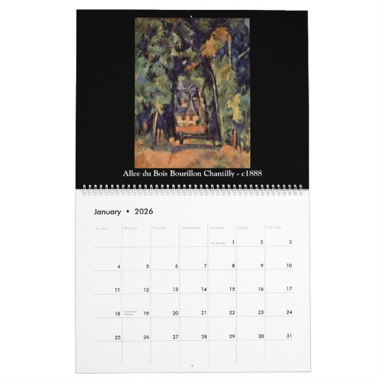 Calendrier Paul Cezanne Volume 3 (Jan 2026)