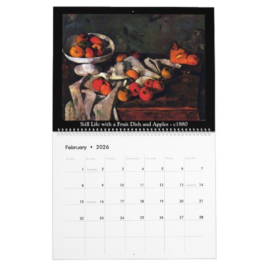 Calendrier Paul Cezanne Volume 7 (Feb 2026)
