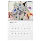 Calendrier Paul Klee Artiste Abstrait Art Vintage 2024 (Feb 2026)