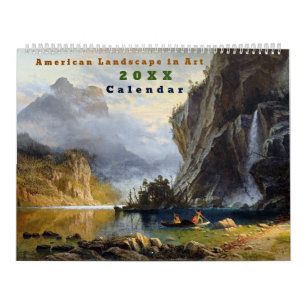 Calendrier Paysage américain en art Vintage