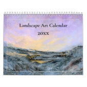 Calendrier Paysage Art Abstrait peinture originale 202X (Protection)