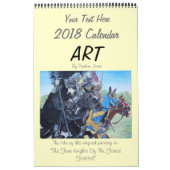 Calendrier paysage art joute chiens chevaux 2021 (Protection)