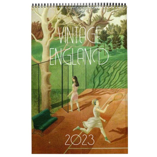 Calendrier Paysage d'Angleterre vintage, Retro (Protection)