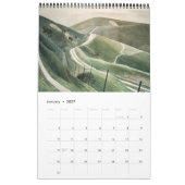 Calendrier Paysage d'Angleterre vintage, Retro (Jan 2027)