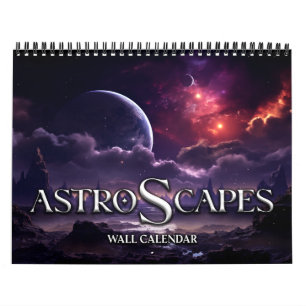 Calendrier Paysage de l'espace extérieur de science-fiction A