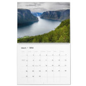 Calendrier Paysage de Norvège (Mar 2026)