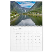 Calendrier Paysage de Norvège (Feb 2026)