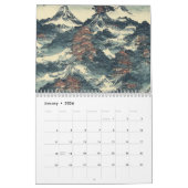 Calendrier Paysage de peinture à l'huile au Japon (Jan 2026)