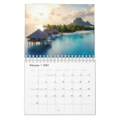 Calendrier Paysage des Maldives (Feb 2027)