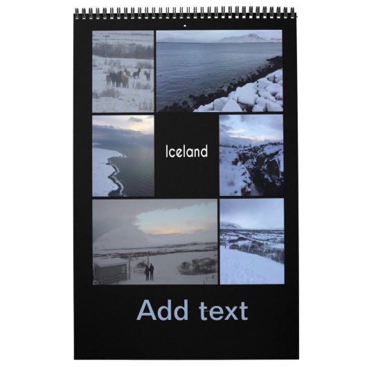 Calendrier Paysage hivernal islandais (Protection)