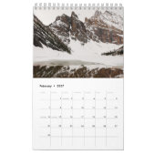 Calendrier Paysage montagnard Petit, Blanc (Feb 2027)