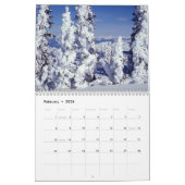 Calendrier Paysage naturel de Yellowstone USA Mois (Feb 2026)