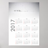 Calendrier paysage neigeux 2017 Poster (Devant)
