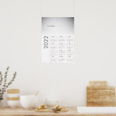 Calendrier paysage neigeux 2022 Poster (Cuisine)