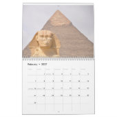 Calendrier Paysage Pyramides Sphinx Pharaon Égypte antique (Feb 2027)