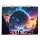 Calendrier Paysage spatial futuriste 2024 (Protection)