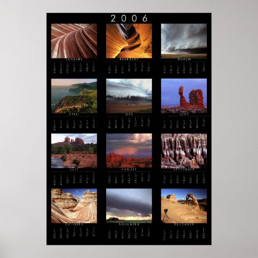 Calendrier paysager 2006 Poster (Devant)
