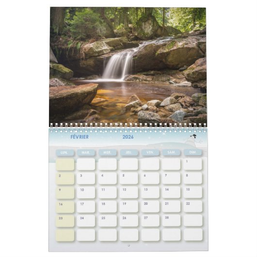 Calendrier paysages (Feb 2026)