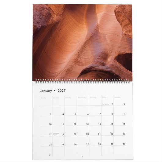 Calendrier Paysages de l'Utah - 2010 (Jan 2027)