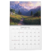 Calendrier paysages de montagne 2027 (Feb 2027)