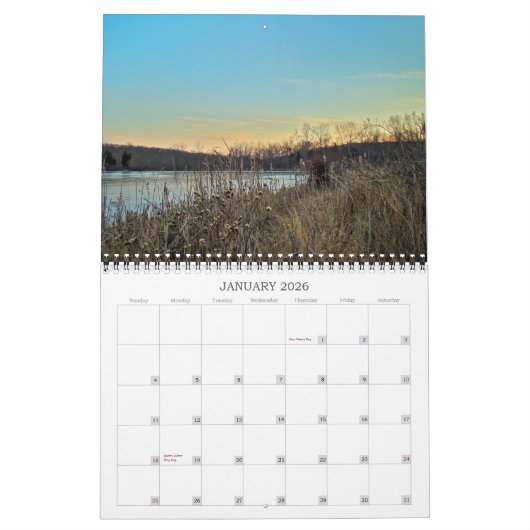 Calendrier - Paysages de Pennsylvanie (Jan 2026)