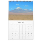 Calendrier paysages du désert d'Atacama (Jan 2027)