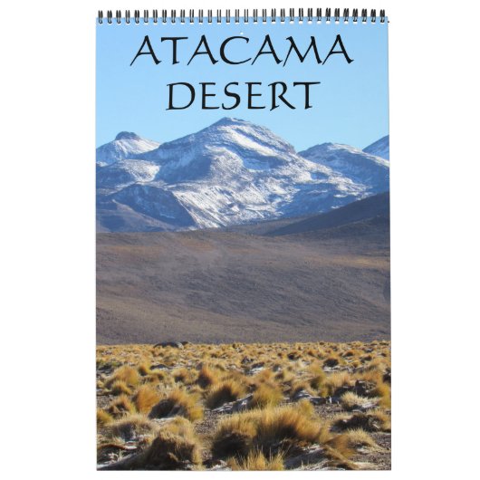 Calendrier paysages du désert d'Atacama (Protection)