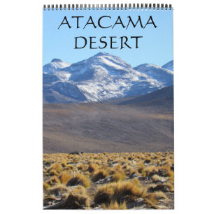 Calendrier paysages du désert d'Atacama