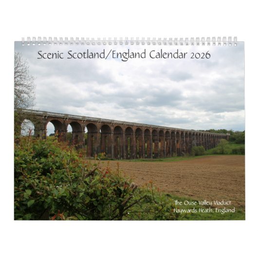 Calendrier Paysages Écosse/Angleterre 2026 (Protection)