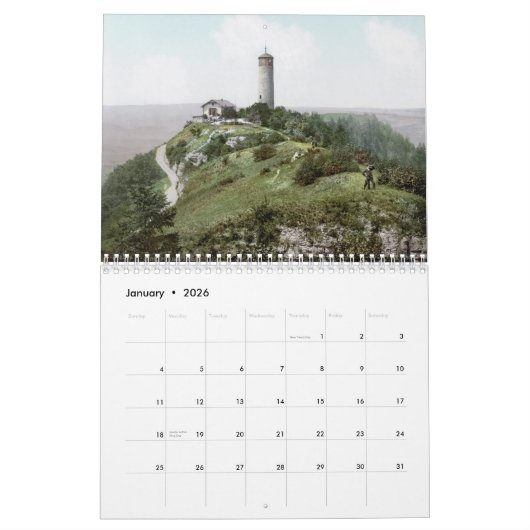 Calendrier Paysages européens (Jan 2026)