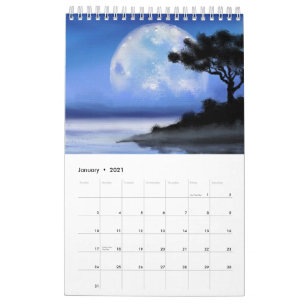 Calendrier Paysages magnifiques - Aquarelle Peinture Art