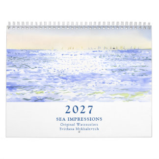 Calendrier Paysages marins et vues côtières à l'aquarelle 202