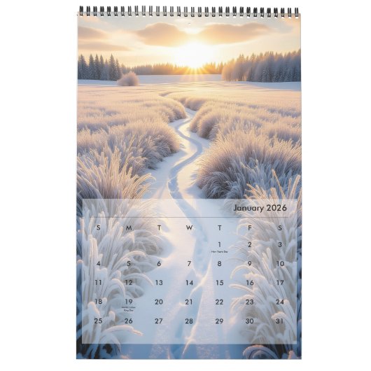 Calendrier Paysages rêvés (Jan 2026)