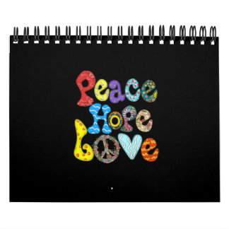 Calendrier Peace Hope Love sublimation