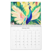 Calendrier peacock calendar (Jan 2026)