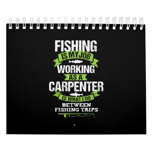 Calendrier Pêcheur charpentier Drôle travailleur de menuiseri (Protection)