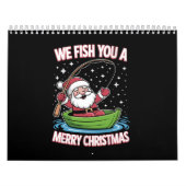 Calendrier Pêcheur de Noël Pêche Funny Cool Père Noël (Protection)
