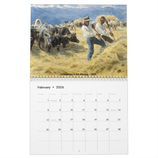 Calendrier Peder Severin Kroyer (Feb 2026)