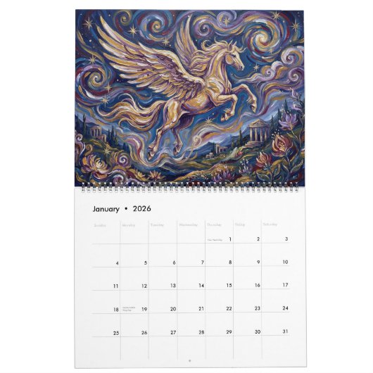 Calendrier Pegasus Dreams (Jan 2026)