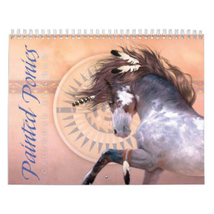 Calendrier peint de poneys