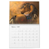 Calendrier peint de poneys (Feb 2027)