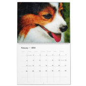 Calendrier Peinture à l'aquarelle de chien Papillon Adorable (Feb 2026)