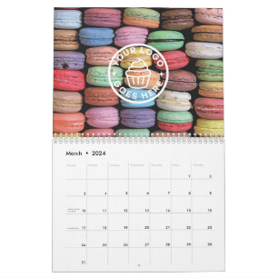 Calendrier Peinture couleur Macaron
