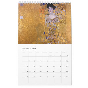 Calendrier Peinture de Gustav Klimt