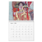Calendrier Peinture de Gustav Klimt (Mar 2026)